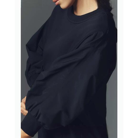 Anthropologie Daily Practice Mini Dress Tunic Top Sz Large Black Pullover $118 - Picture 16 of 16